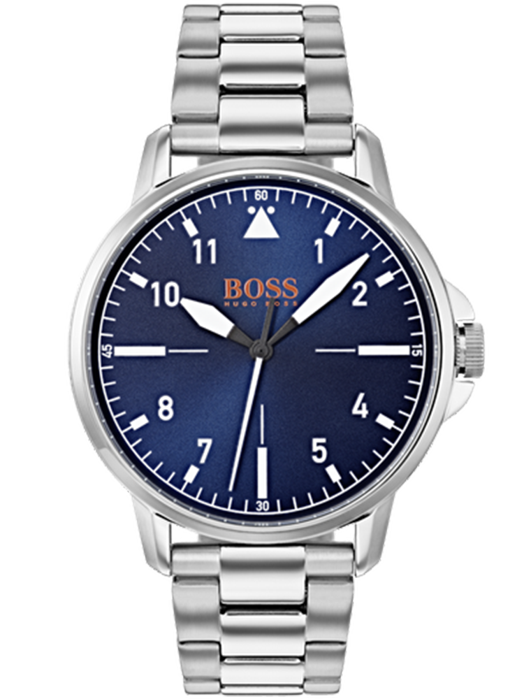 HUGO BOSS Orange Chicago Silver Stainless Steel Bracelet 1550063
