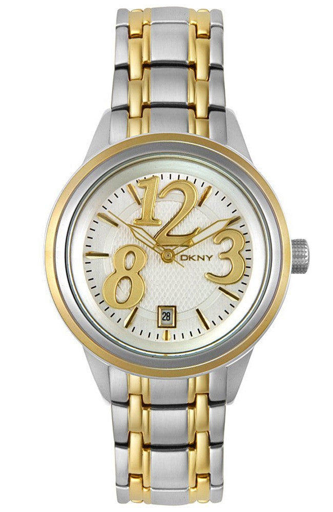 DKNY Ladies two tone stainless steel bracelet NY4369