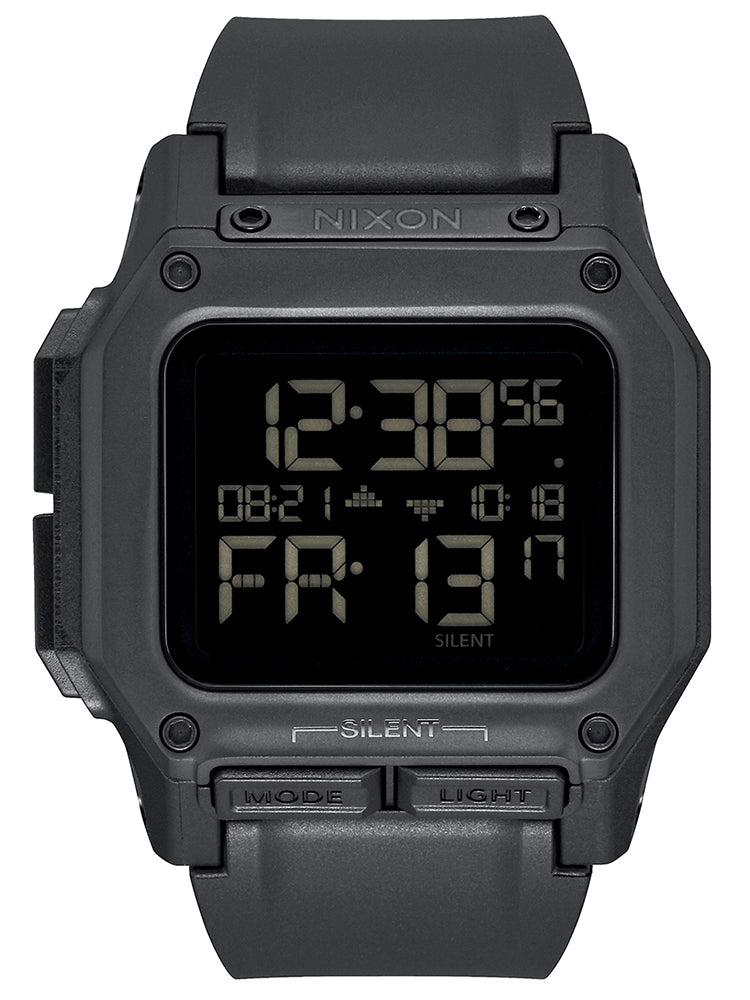 NIXON Regulus Black Rubber Strap A1180-001-00