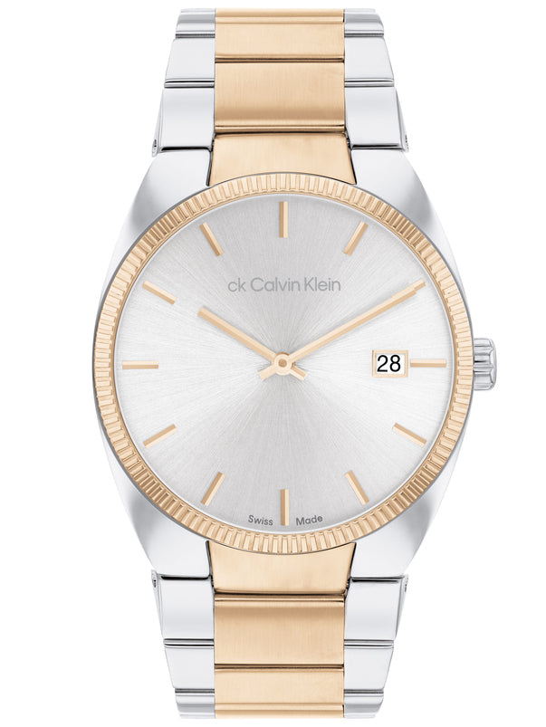 CALVIN KLEIN Swiss Made Two Tone Stainless Steel Bracelet 25000066