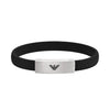 Emporio Armani Logo Essential ΑΝΔΡΙΚΟ ΒΡΑΧΙΟΛΙ ΑΠΟ ΑΝΟΞΕΙΔΩΤΟ ΑΤΣΑΛΙ ΚΑΙ ΣΙΛΙΚΟΝΗ EGS2996040