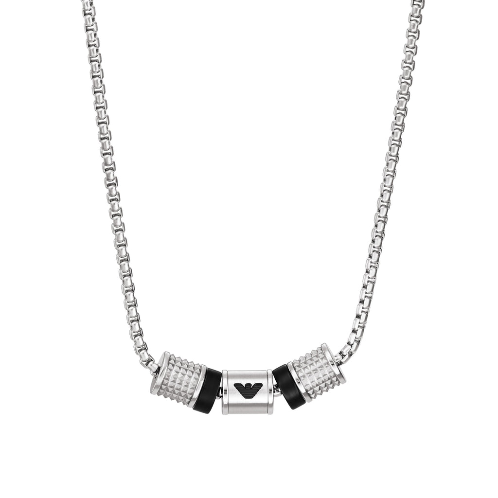 Emporio Armani Key Basic ΑΝΔΡΙΚΟ ΚΟΛΙΕ ΑΠΟ ΑΝΟΞΕΙΔΩΤΟ ΑΤΣΑΛΙ EGS2998040