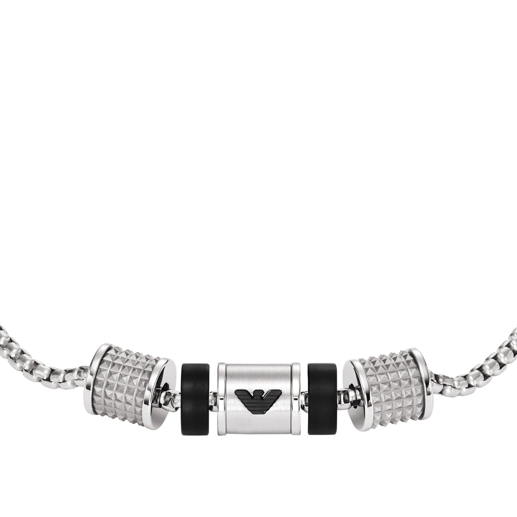 Emporio Armani Key Basic ΑΝΔΡΙΚΟ ΒΡΑΧΙΟΛΙ ΑΠΟ ΑΝΟΞΕΙΔΩΤΟ ΑΤΣΑΛΙ EGS2999040