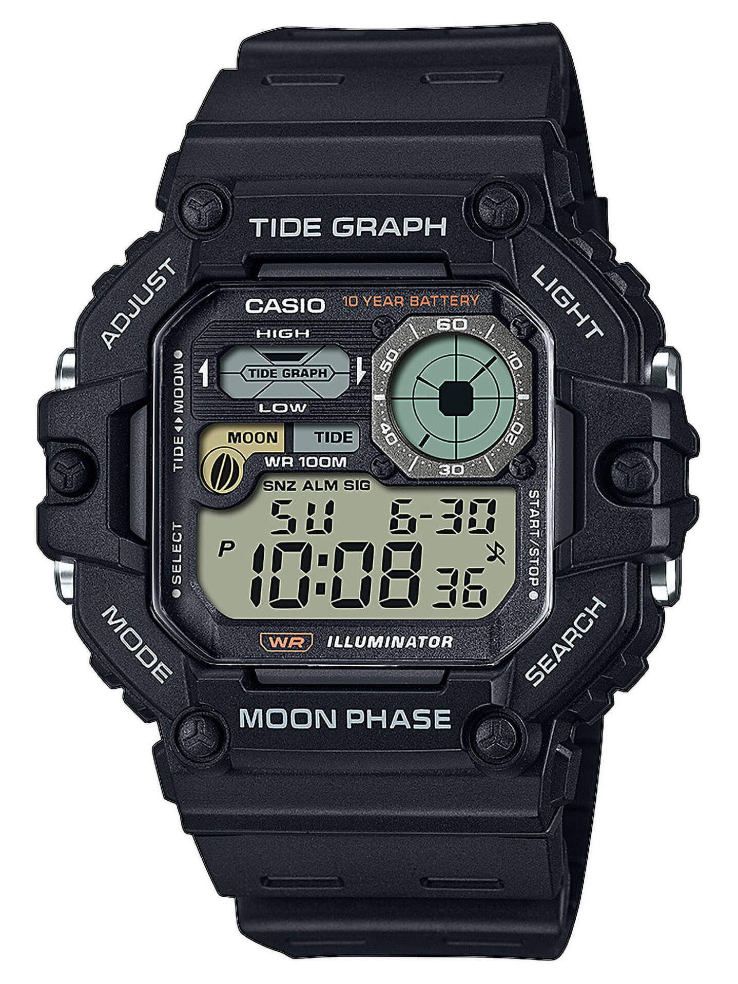 Casio collection clearance black rubber strap