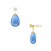 ΣΚΟΥΛΑΡΙΚΙΑ ΑΠΟ ΧΡΥΣΟ 14Κ ΜΕ BLUE TOPAZ 124792BT