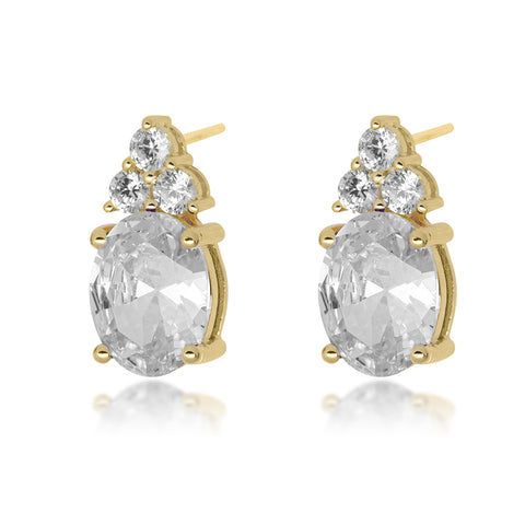 ΣΚΟΥΛΑΡΙΚΙΑ ΑΠΟ ΧΡΥΣΟ 14Κ ΜΕ BLUE TOPAZ 124792BT
