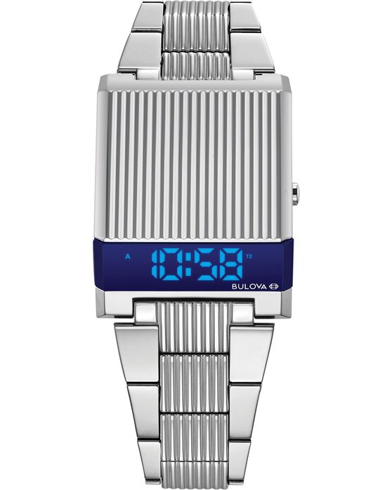 BULOVA Computron 1976 Silver Stainless Steel Bracelet 96C139