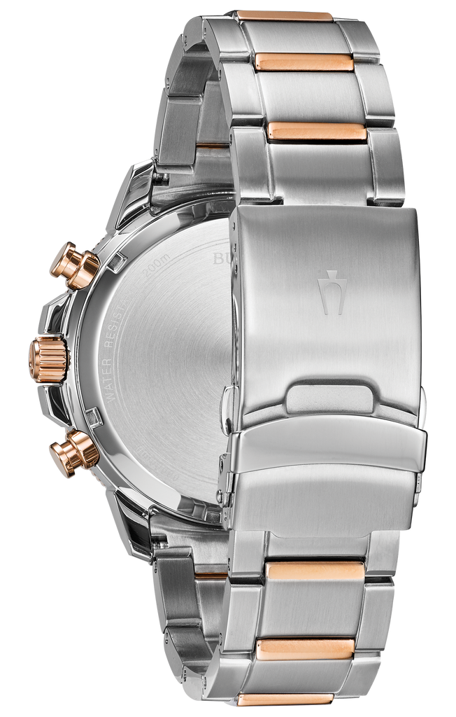BULOVA Marine Star Chronograph Two Tone Stainless Steel Bracelet 98B301