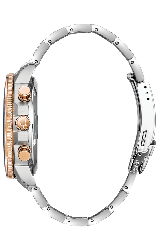 BULOVA Marine Star Chronograph Two Tone Stainless Steel Bracelet 98B301