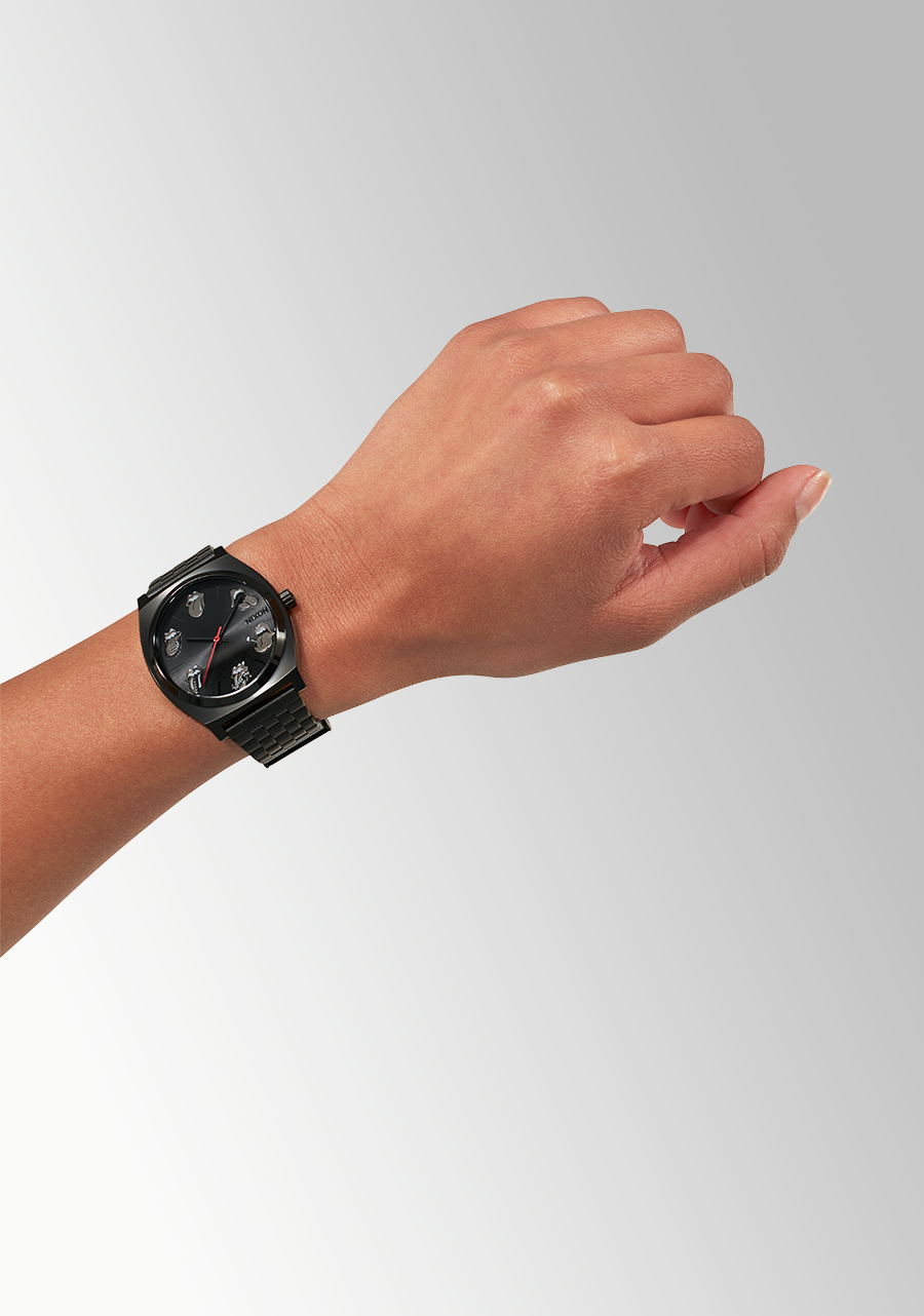 Nixon black hotsell stainless steel watch