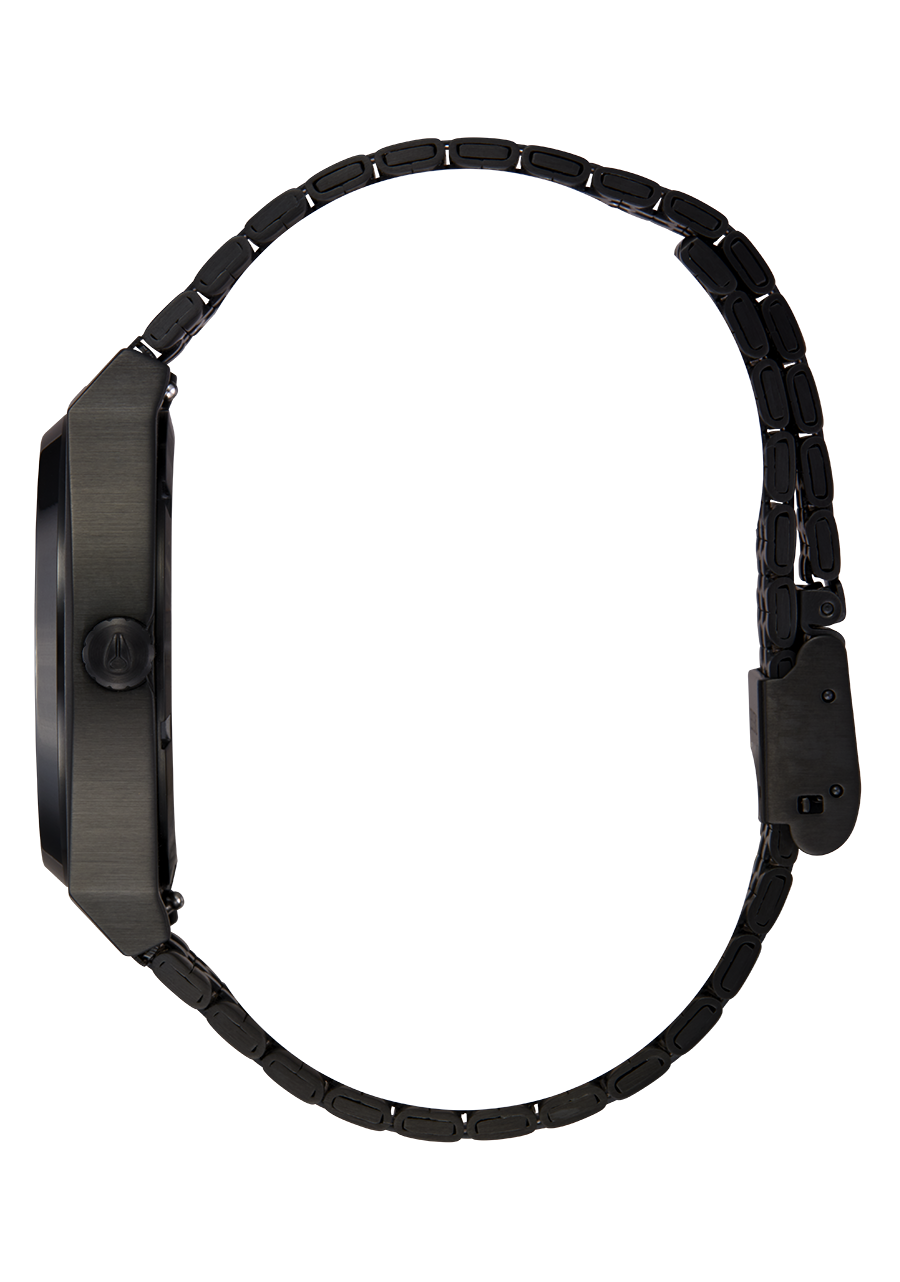 Nixon black best sale stainless steel watch