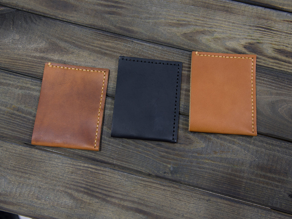 BLACK LEATHER WALLET L104