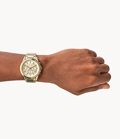 ARMANI EXCHANGE Drexler Chronograph Gold Stainless Steel Bracelet AX2602