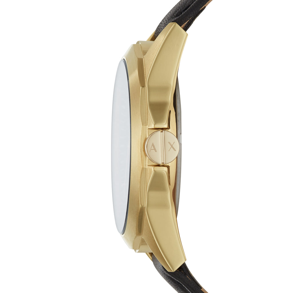ARMANI EXCHANGE Drexler Black Leather Strap AX2636