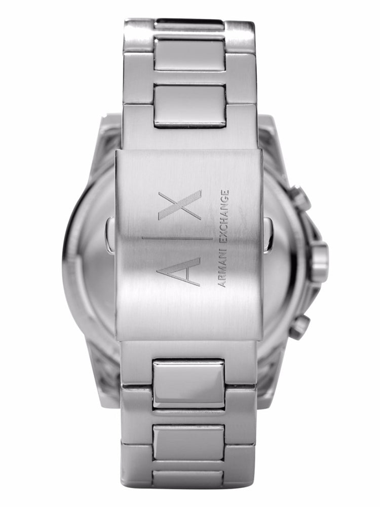 ARMANI EXCHANGE Outerbanks Chronograph Silver Stainless Steel Bracelet AX2058