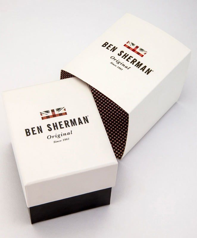 BEN SHERMAN Spitafields Outdoor Brown Leather Strap WB027TB