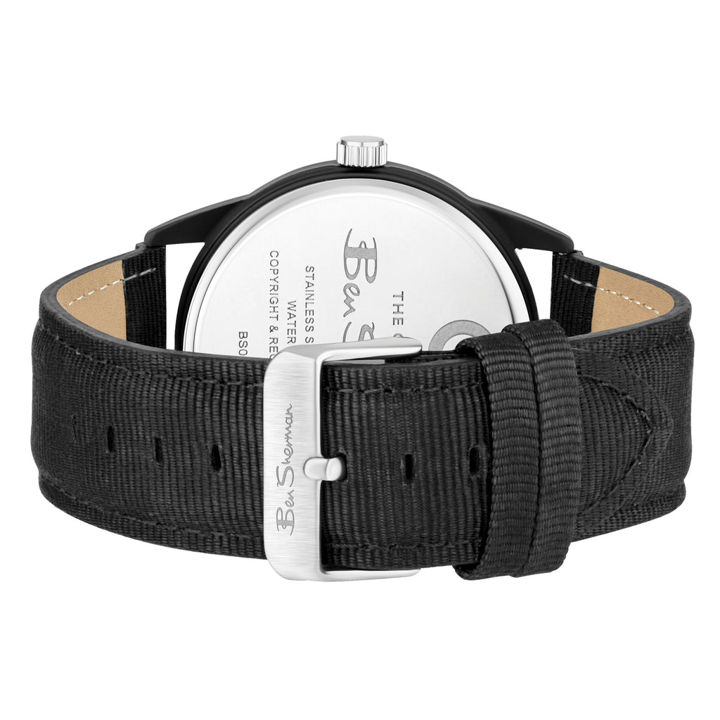 BEN SHERMAN Black Leather Strap BS024B