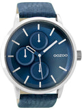 OOZOO Timepieces Blue Leather Strap C9427
