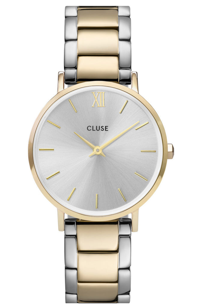 Cluse MINUIT 3-Link Gold Silver Stainless Steel Bracelet CW0101203028