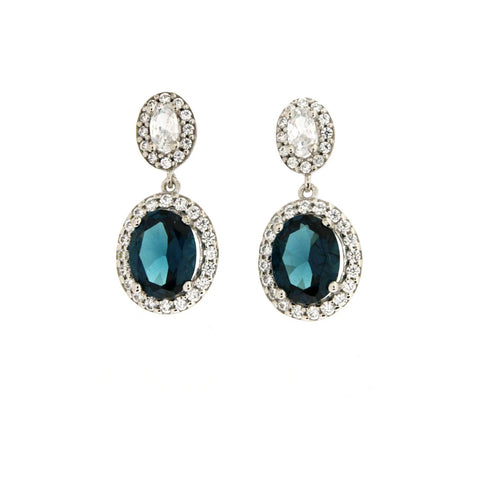 ΣΚΟΥΛΑΡΙΚΙΑ ΑΠΟ ΧΡΥΣΟ 14Κ ΜΕ BLUE TOPAZ 124792BT