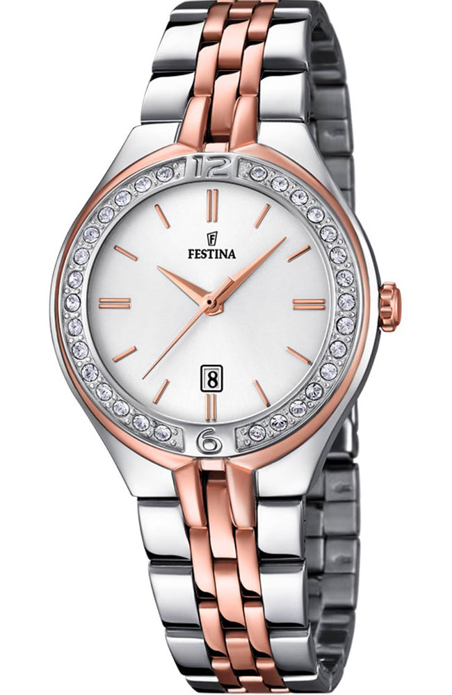 FESTINA Crystals Two Tone Stainless Steel Bracelet F16868/2