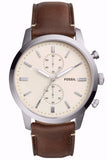 Fossil Townsman Chronograph Brown Leather Strap FS5350