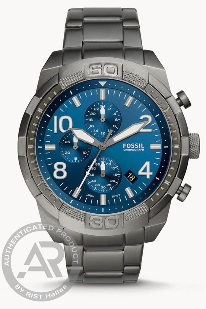 Fossil Bronson Grey Stainless Steel Bracelet FS5711