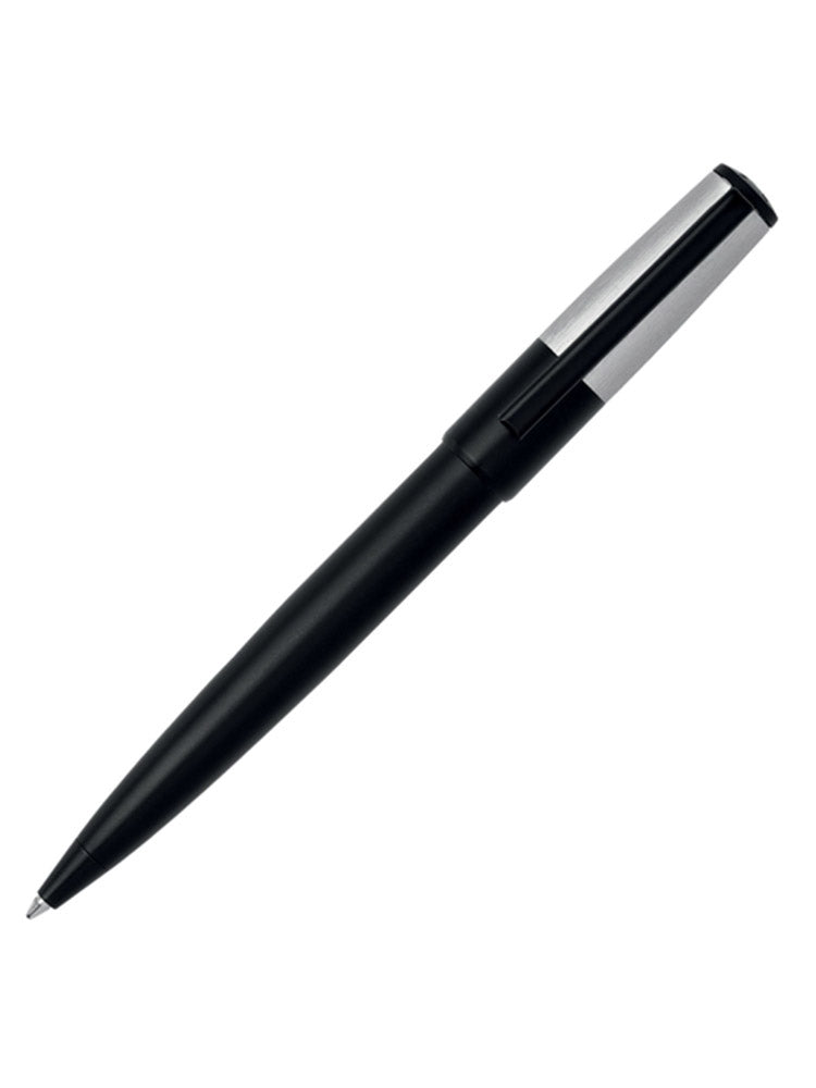 HUGO BOSS Ballpoint pen Gear Minimal Black & Chrome HSN1894B