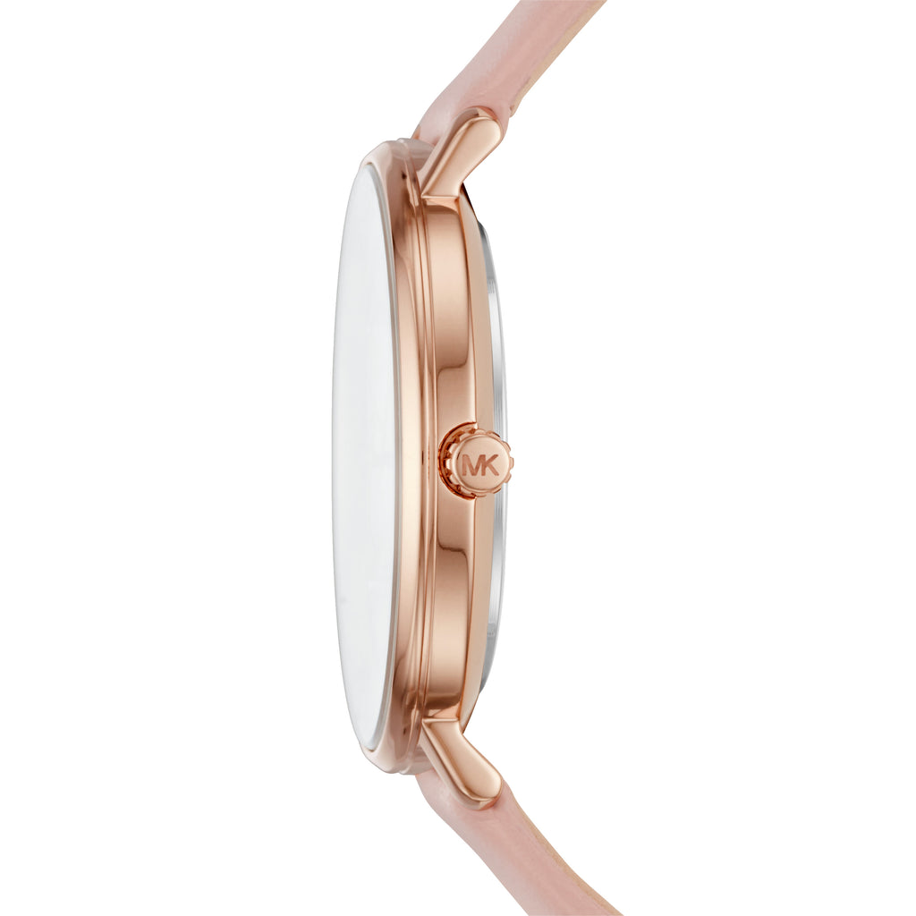 MICHAEL KORS Pyper Crystals Pink Leather Strap MK2741