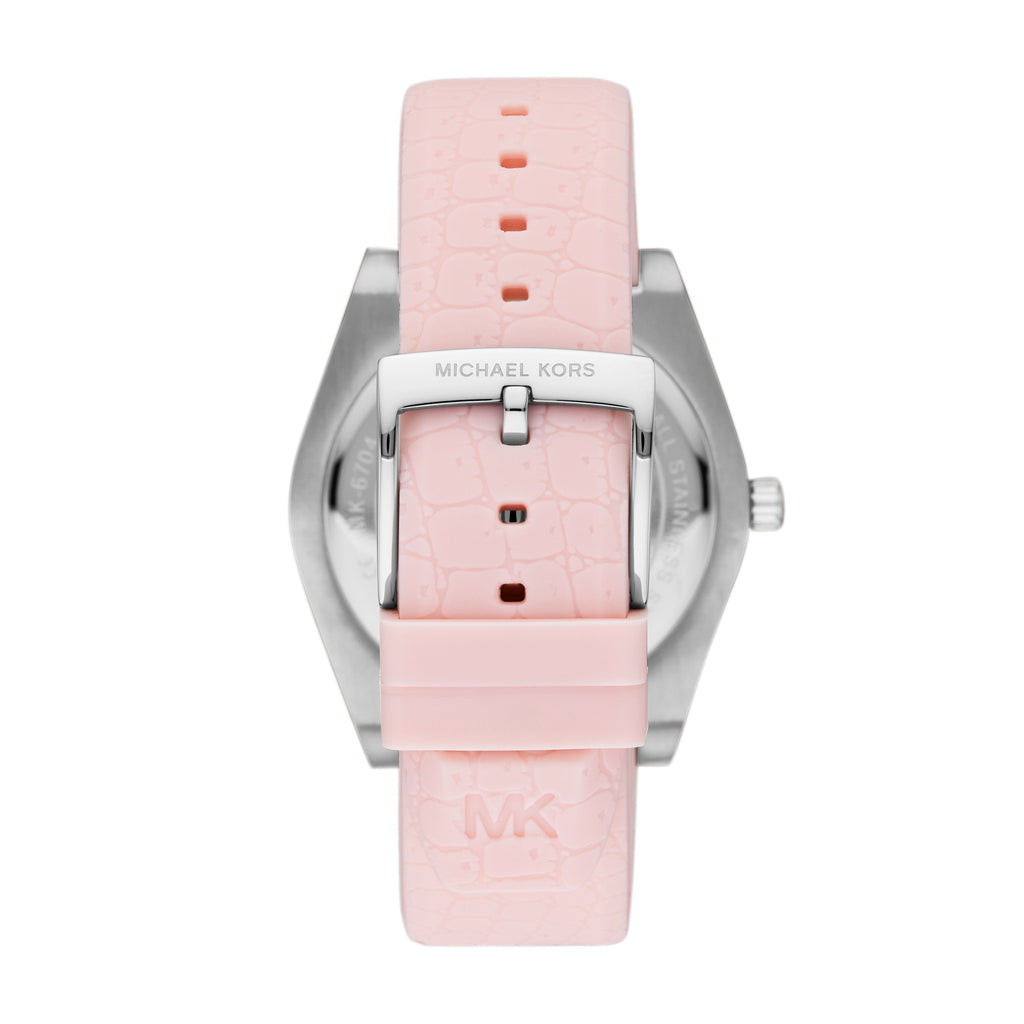 Michael Kors Channing Pink Rubber Strap MK6704
