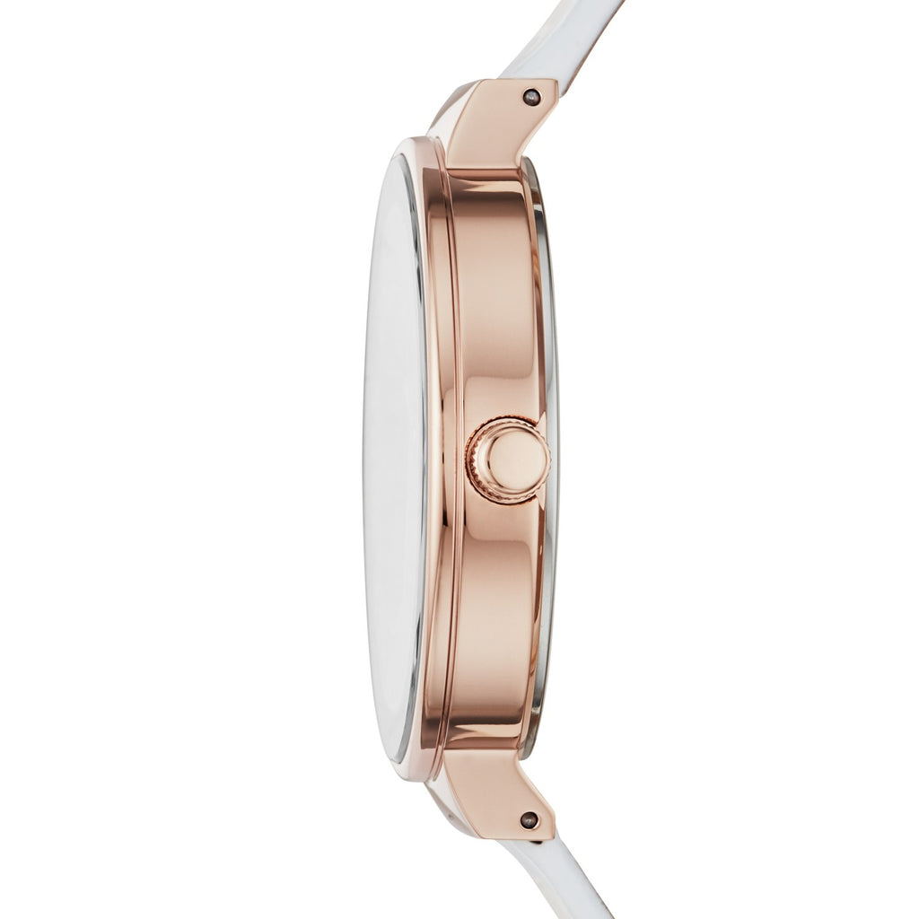 DKNY Astoria White Leather Strap NY2802