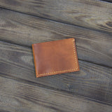 OILY BROWN LEATHER WALLET L105