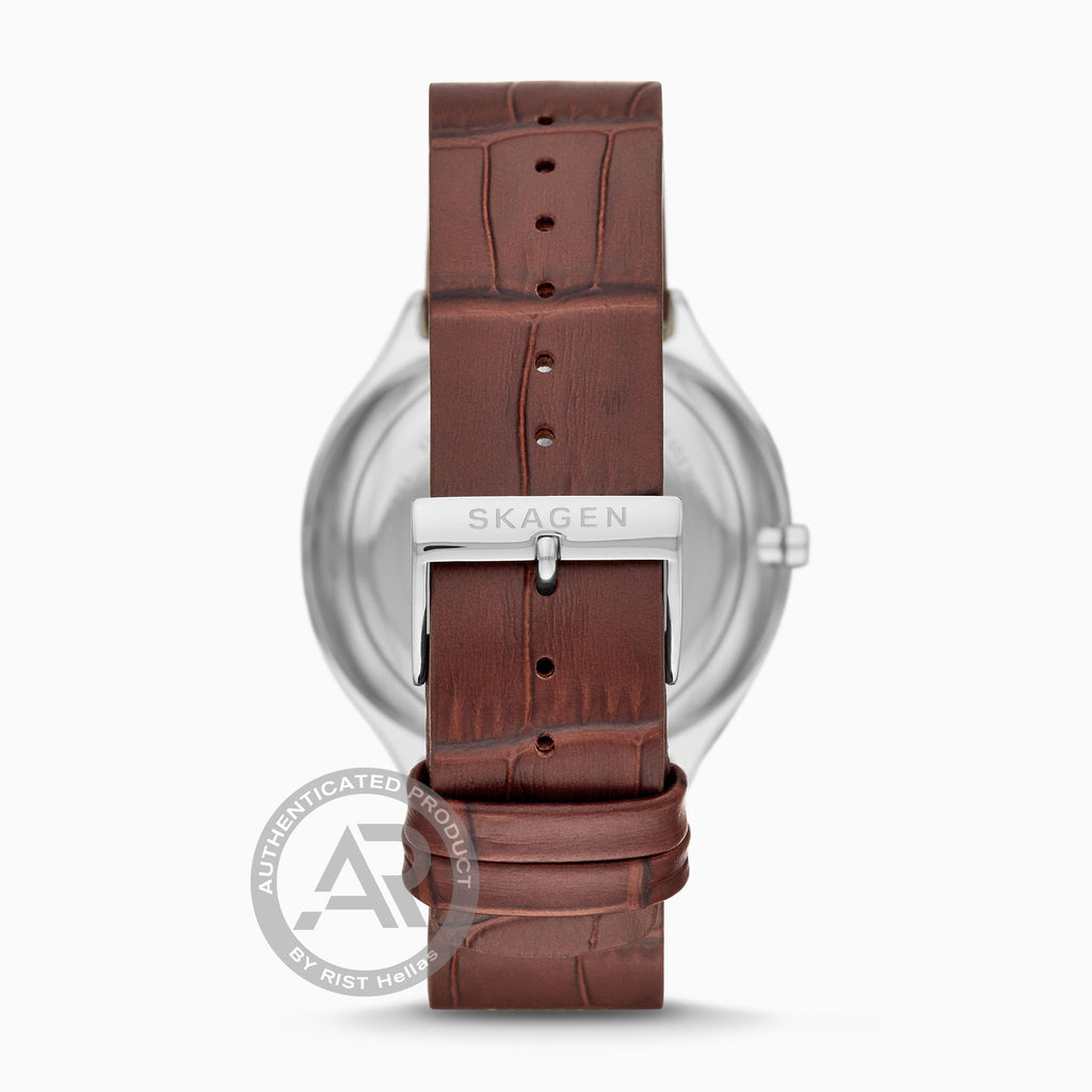 Skagen Grenen Brown Leather Strap SKW6536