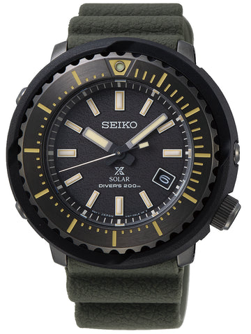 SEIKO Prospex 'Tortoise' Land Edition Automatic Black Leather Strap SRPG17K1
