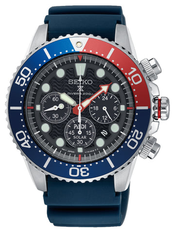 SEIKO Prospex Speedtimer 'Go Large' Solar Silver Stainless Steel Bracelet SSC915P1