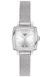 TISSOT Lovely Square Diamonds Silver Stainless Steel Bracelet T0581091103600