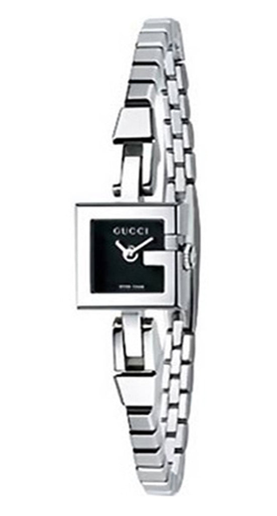 Gucci Lady Black Dial Stainless Steel Bracelet YA102506