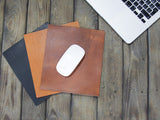 OILY BROWN LEATHER MOUSE PAD L109