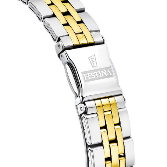 FESTINA Ladies Crystals Two Tone Stainless Steel Bracelet F16868/1