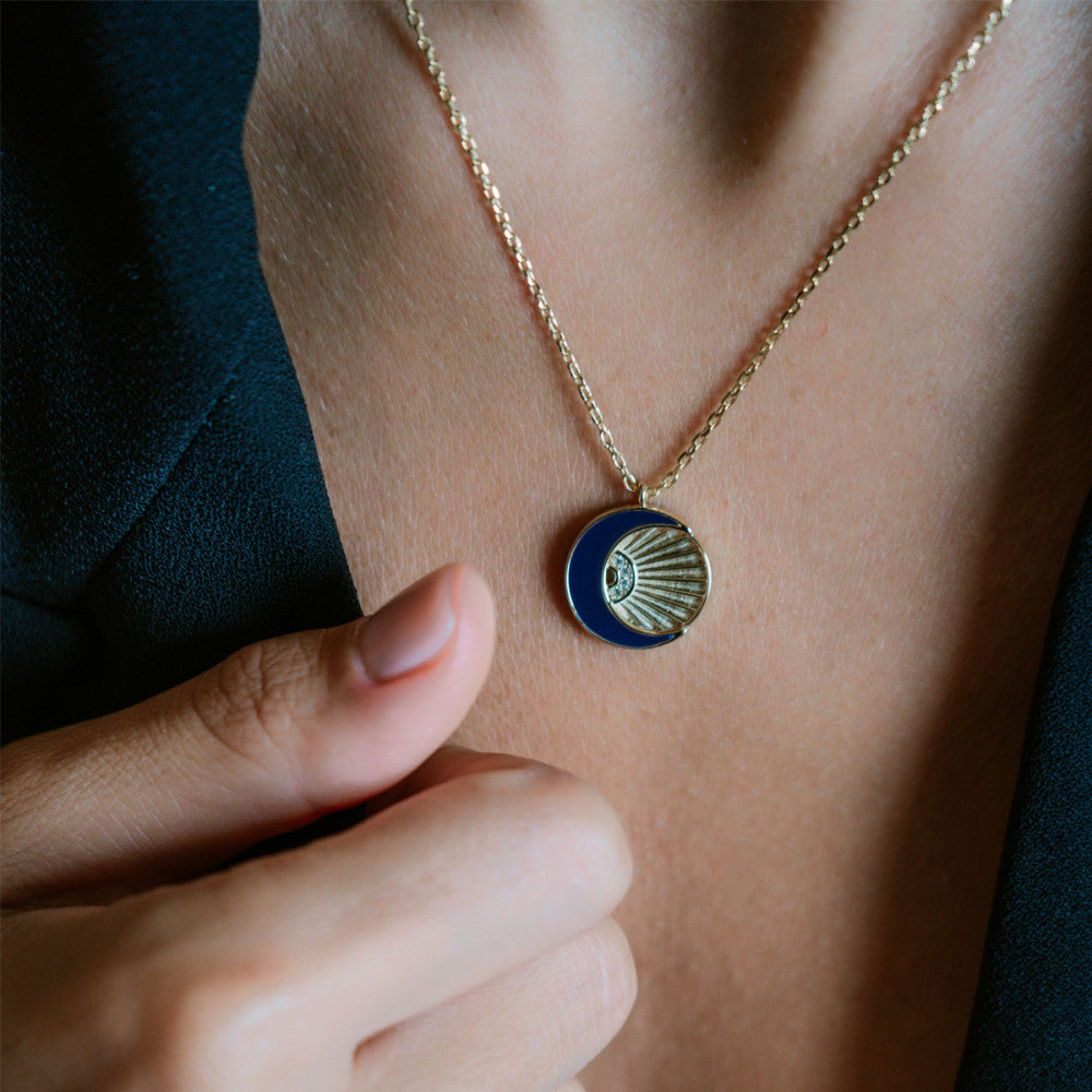 JCOU SUN AND MOON NECKLACE JW901G1-03