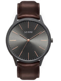 LE DOM CLASSIC Brown Leather Strap LD.1001-4