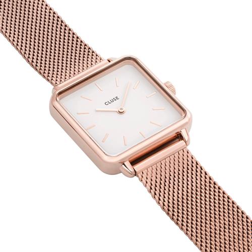CLUSE LA TETRAGONE ROSE GOLD MESH / WHITE CW0101207001