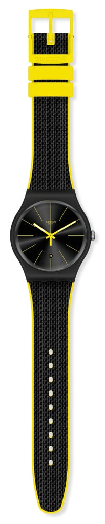 SWATCH BLACK CORD SUOB406