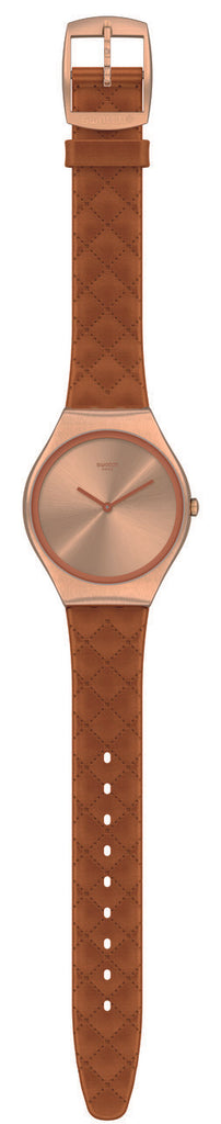 SWATCH BROWN QUILTED SYXG115